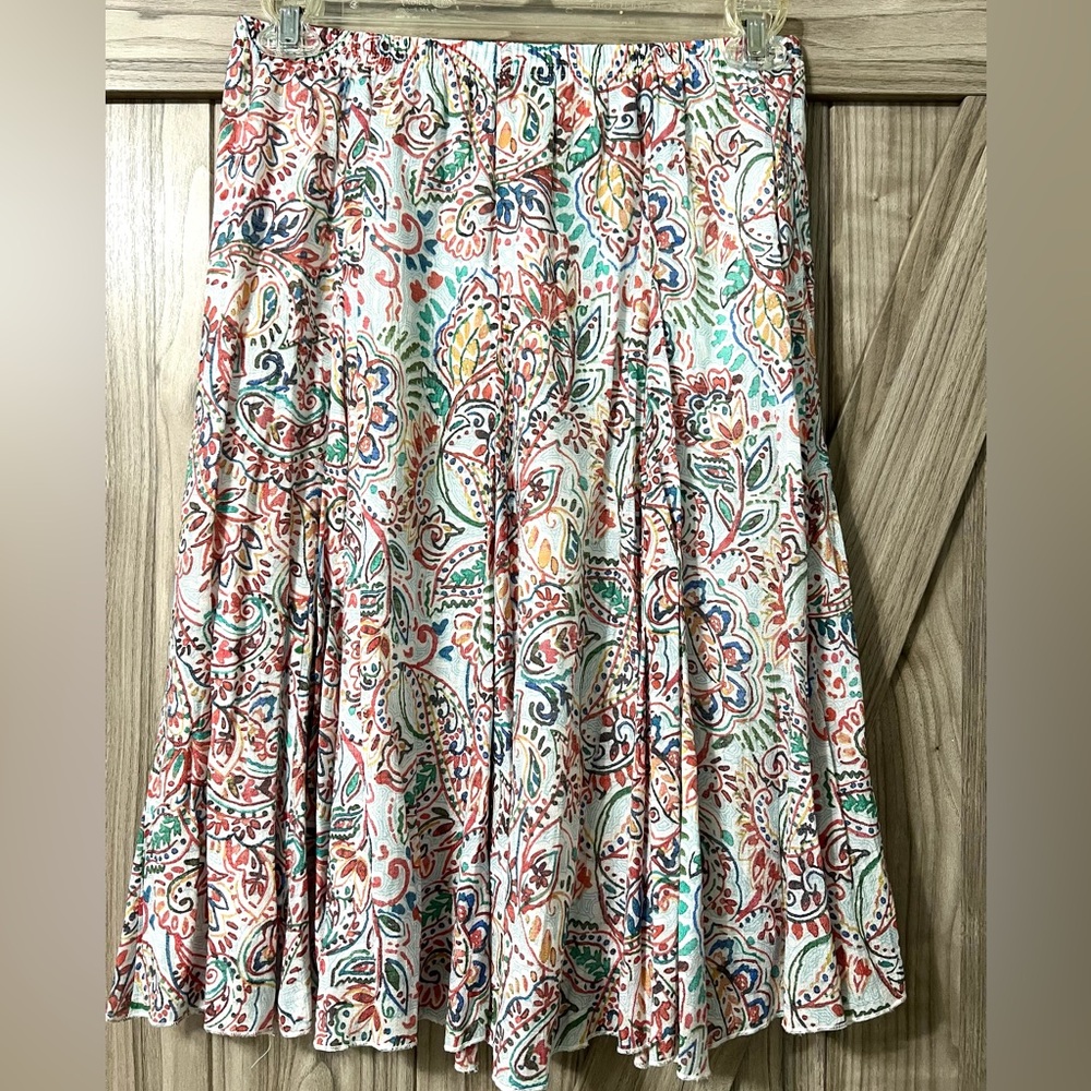 Floral Print Skirt By Zac & Rachel Sz PM